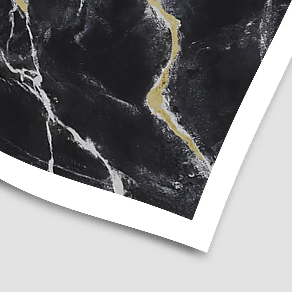 Marbled Black Art Print Marbled Black Art Print wall art product Michael Willett
