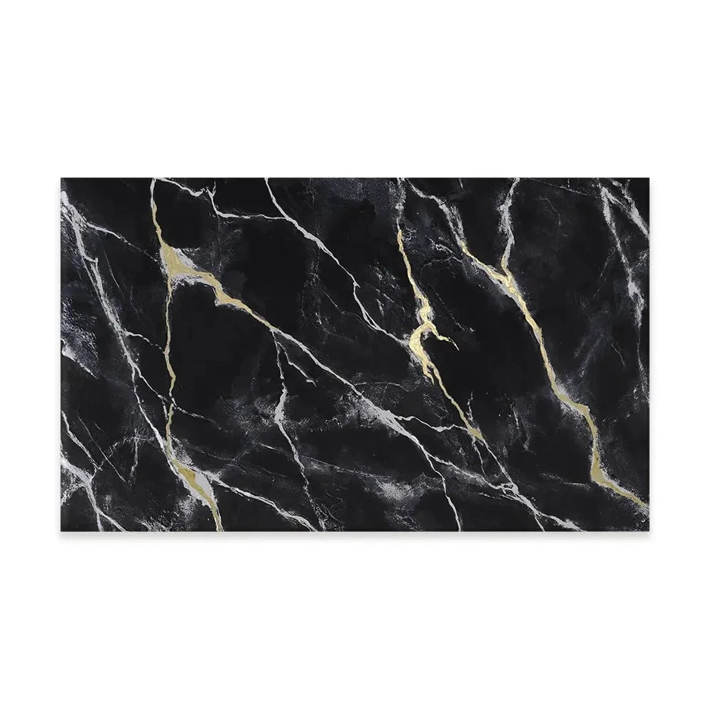 Marbled Black Canvas Print Marbled Black Canvas Print wall art product Michael Willett