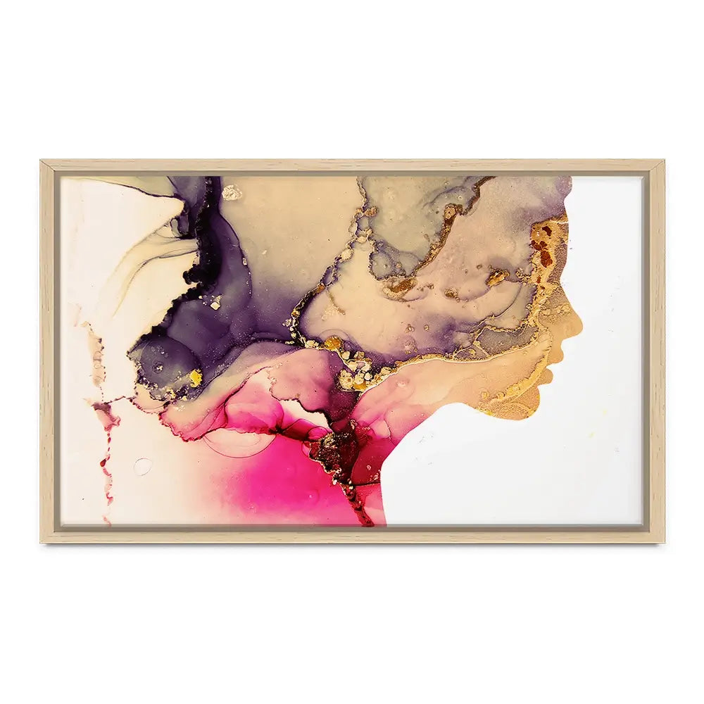 Marbled Face Canvas Print Marbled Face Canvas Print wall art product Art Print Shop