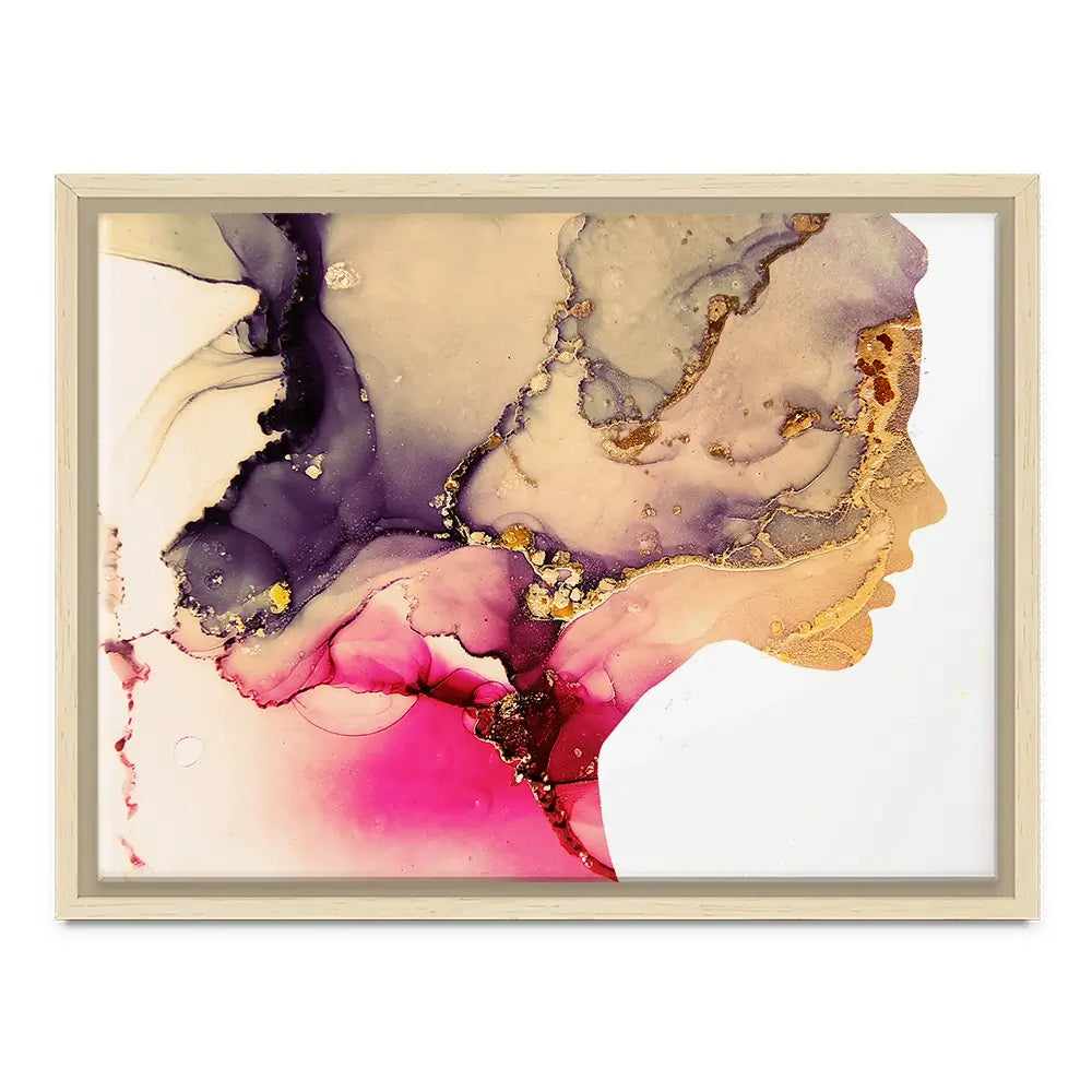 Marbled Face Canvas Print Marbled Face Canvas Print wall art product Art Print Shop