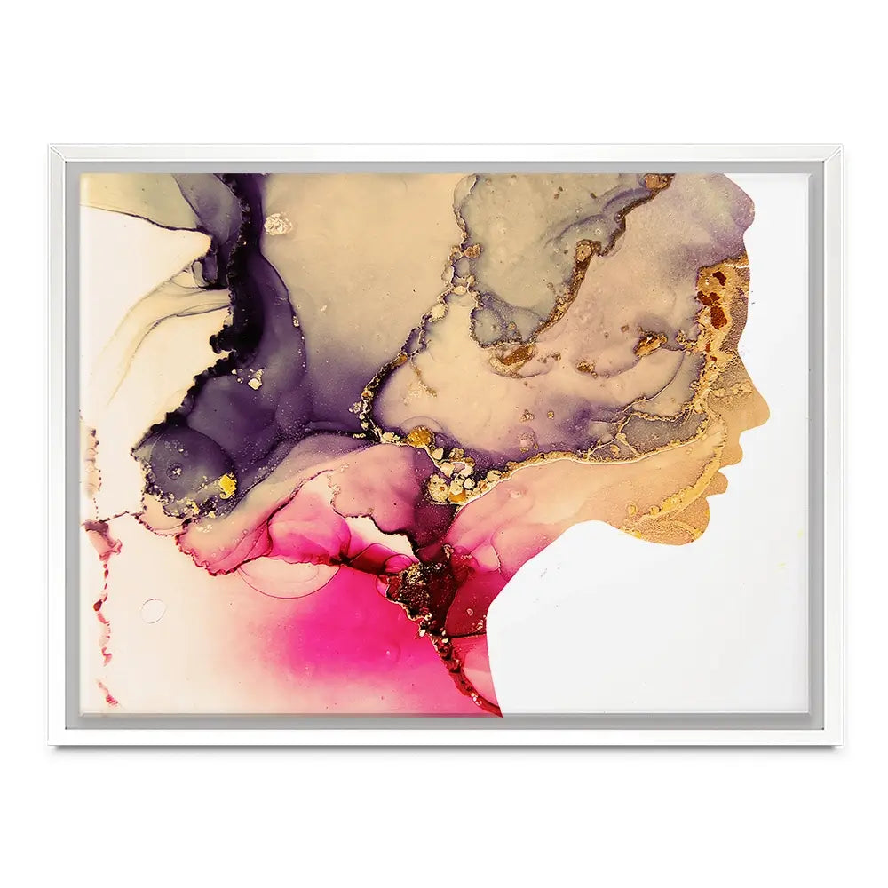 Marbled Face Canvas Print Marbled Face Canvas Print wall art product Art Print Shop