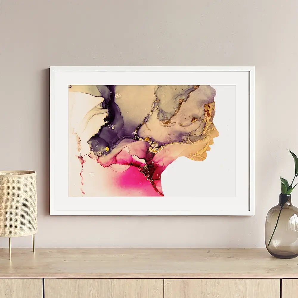 Marbled Face Framed Art Print Marbled Face Framed Art Print wall art product Art Print Shop