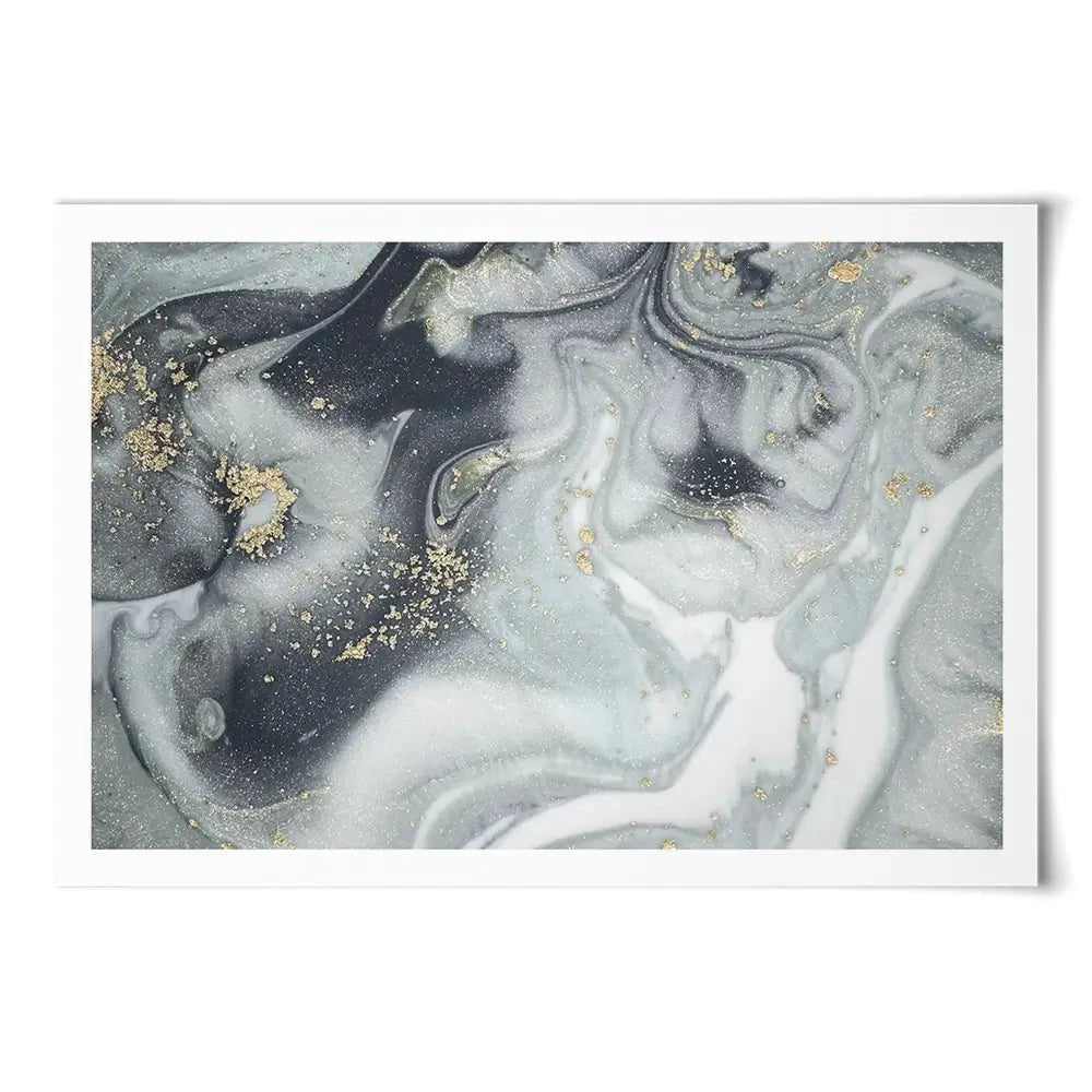 Marbled Grey Hues Art Print Marbled Grey Hues Art Print wall art product CARACOLLA / Shutterstock