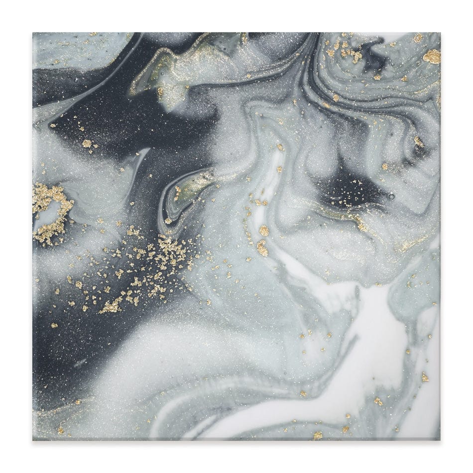 Marbled Grey Hues Square Canvas Print wall art product CARACOLLA / Shutterstock