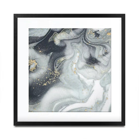 Marbled Grey Hues Square Framed Art Print Marbled Grey Hues Square Framed Art Print wall art product CARACOLLA / Shutterstock