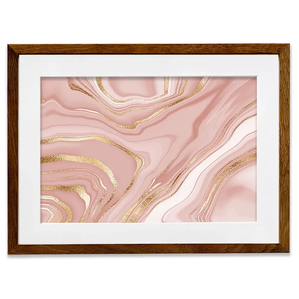 Marbled Rose Framed Art Print Marbled Rose Framed Art Print wall art product NikaMooni / Shutterstock