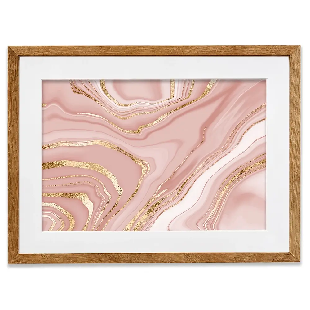 Marbled Rose Framed Art Print Marbled Rose Framed Art Print wall art product NikaMooni / Shutterstock