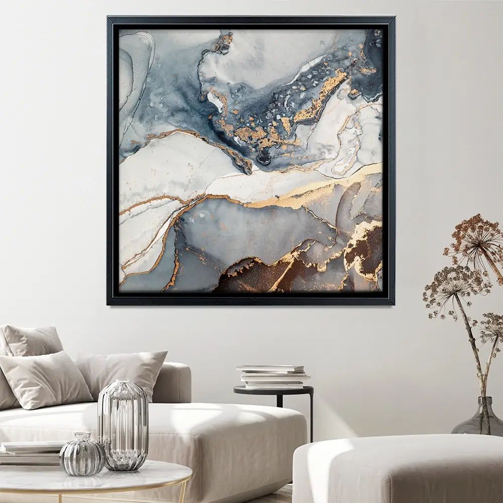 Marbled Square Canvas Print Marbled Square Canvas Print wall art product coldsun777 / Shutterstock
