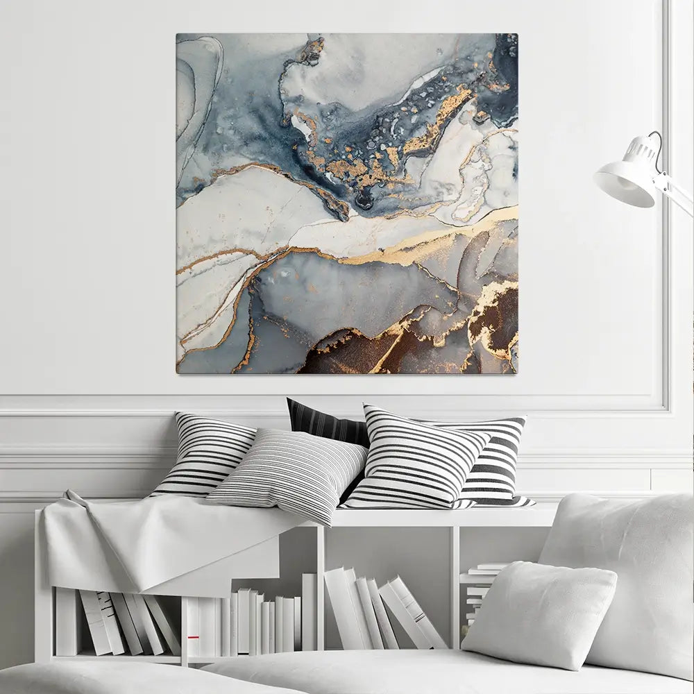 Marbled Square Canvas Print Marbled Square Canvas Print wall art product coldsun777 / Shutterstock