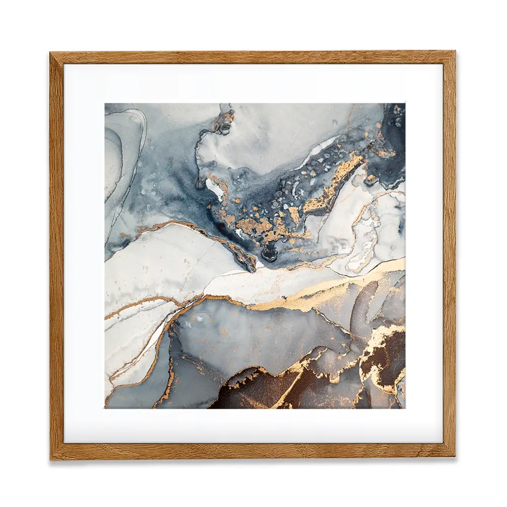 Marbled Square Framed Art Print Marbled Square Framed Art Print wall art product coldsun777 / Shutterstock