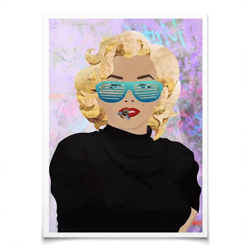 Marilyn Monroe Bee Art Print Marilyn Monroe Bee Art Print wall art product Sarah Manovski