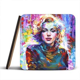 Marilyn Monroe Coaster Set Rainbow Soul Tree Coaster Set | Rainbow Soul Tree Art Coasters wall art product Leon Devenice