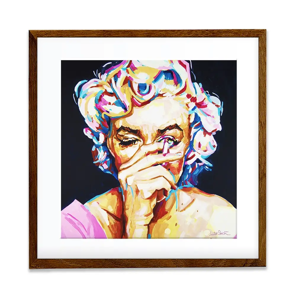 Marilyn Monroe It's All Make Believe Square Framed Art Print Marilyn Monroe It's All Make Believe Square Framed Art Print wall art product Juliet Stockton