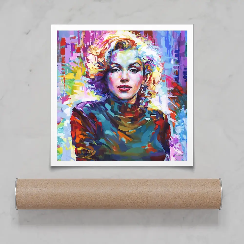 Marilyn Monroe Square Art Print Marilyn Monroe Square Art Print wall art product Leon Devenice