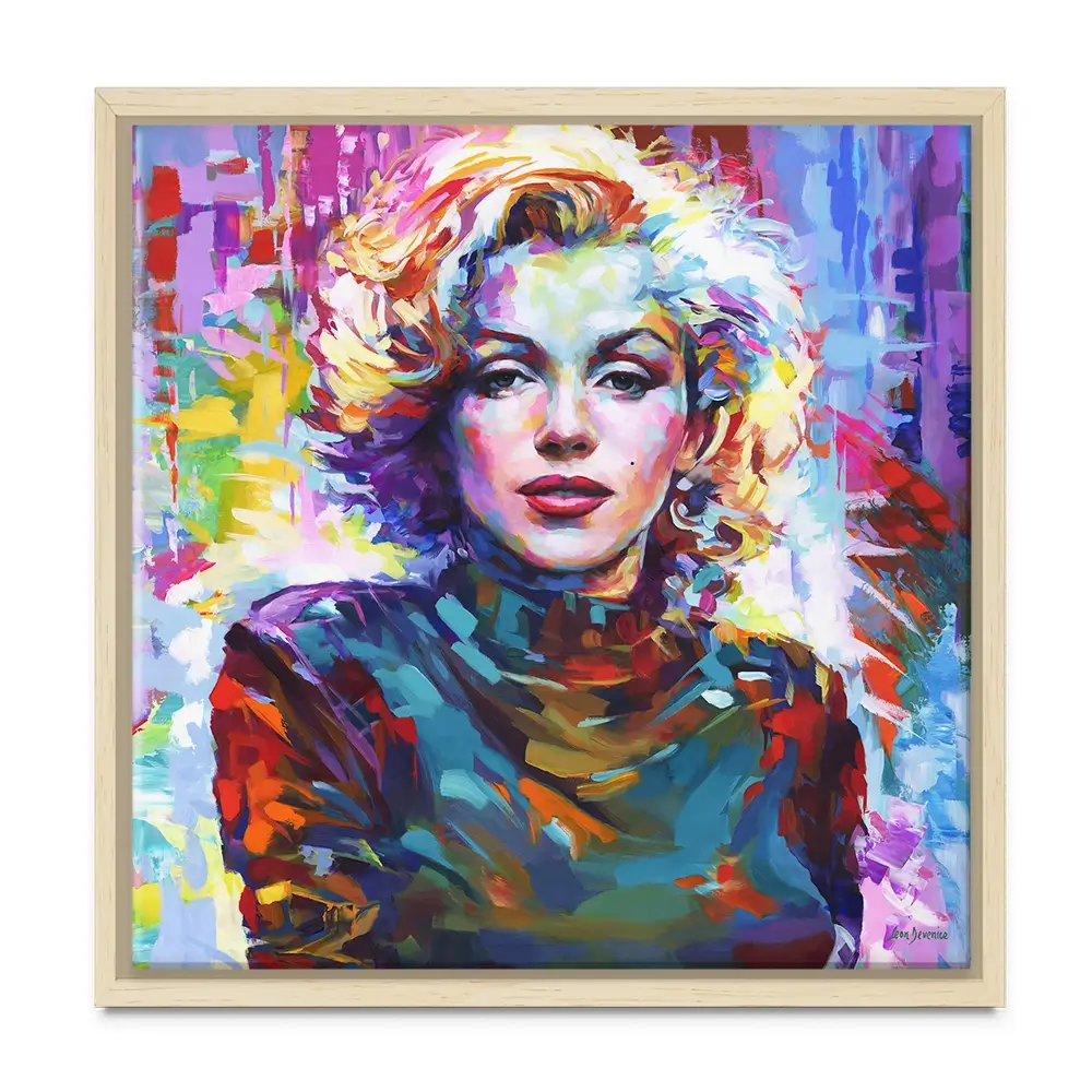 Marilyn Monroe Square Canvas Print Marilyn Monroe Square Canvas Print wall art product Leon Devenice