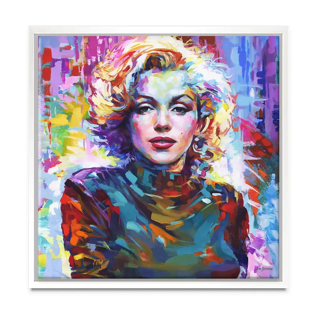 Marilyn Monroe Square Canvas Print Marilyn Monroe Square Canvas Print wall art product Leon Devenice