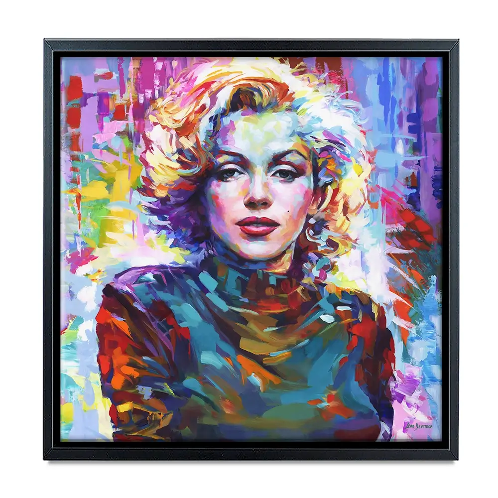 Marilyn Monroe Square Canvas Print Marilyn Monroe Square Canvas Print wall art product Leon Devenice