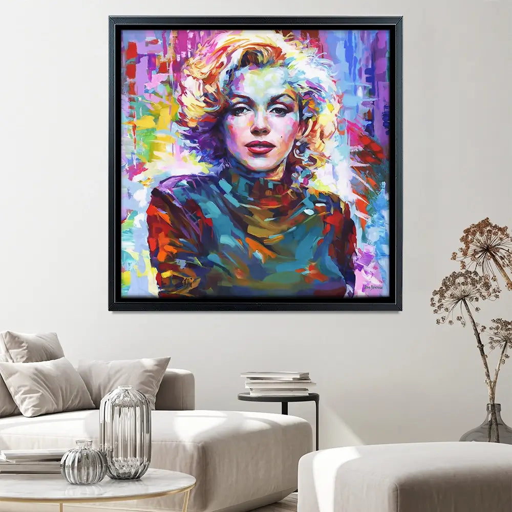 Marilyn Monroe Square Canvas Print Marilyn Monroe Square Canvas Print wall art product Leon Devenice