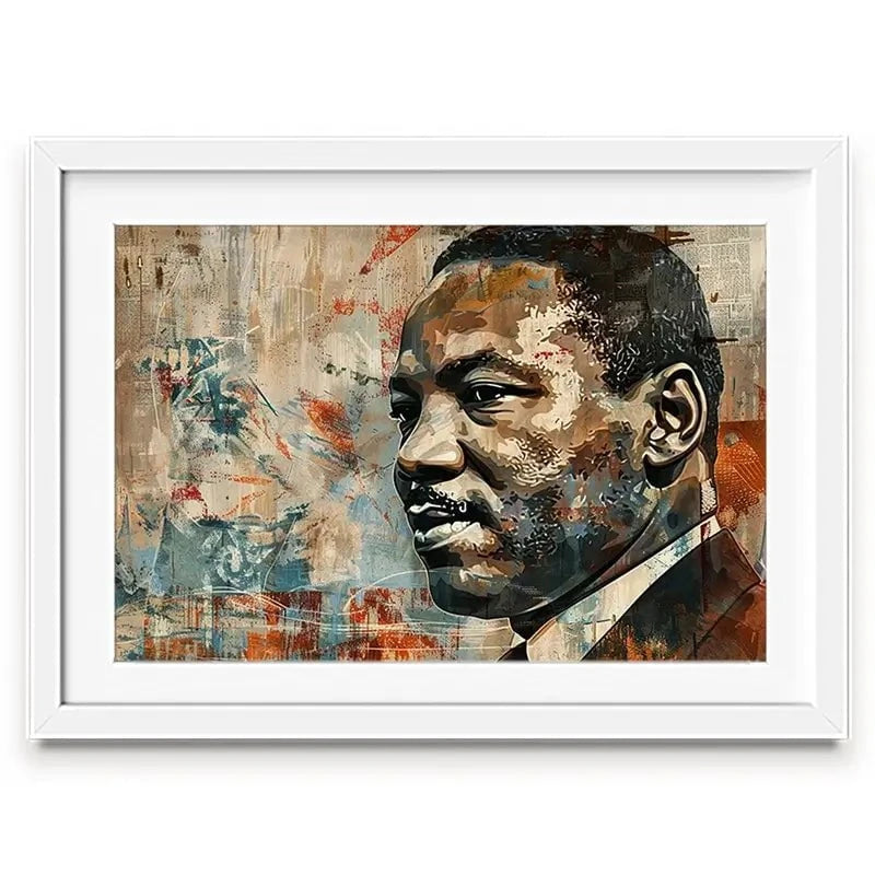 Martin Luther King Framed Art Print Martin Luther King Framed Art Print wall art product Franklyn Gregory - Independent