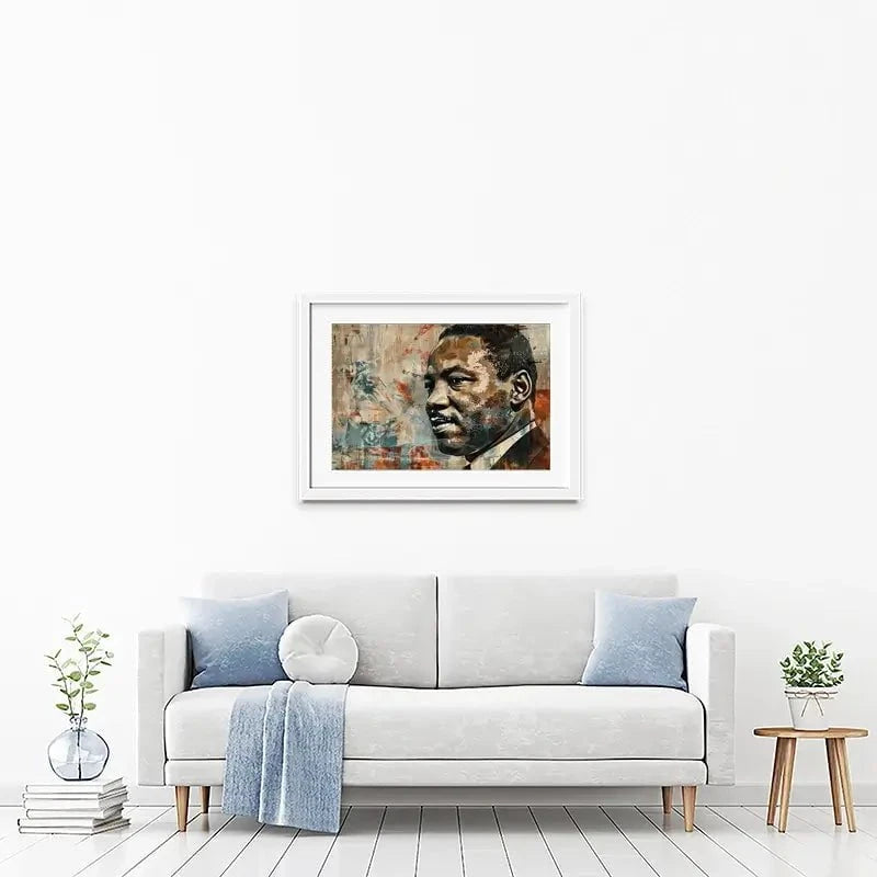 Martin Luther King Framed Art Print Martin Luther King Framed Art Print wall art product Franklyn Gregory - Independent