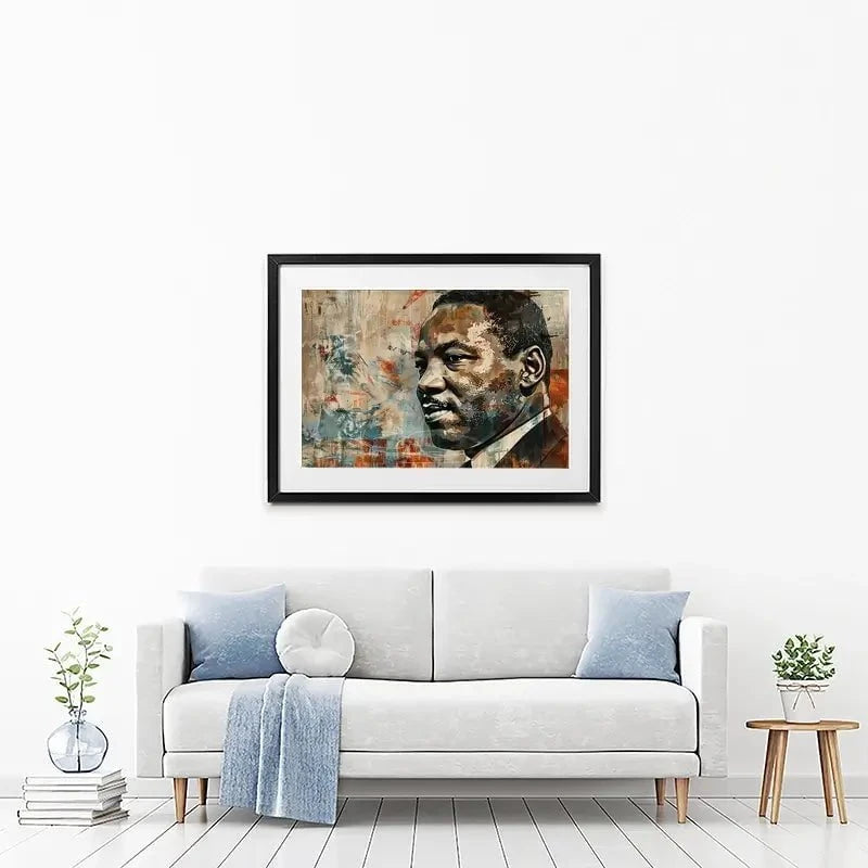 Martin Luther King Framed Art Print Martin Luther King Framed Art Print wall art product Franklyn Gregory - Independent