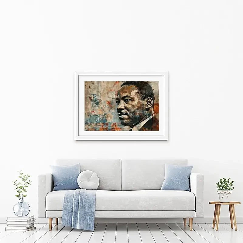Martin Luther King Framed Art Print Martin Luther King Framed Art Print wall art product Franklyn Gregory - Independent