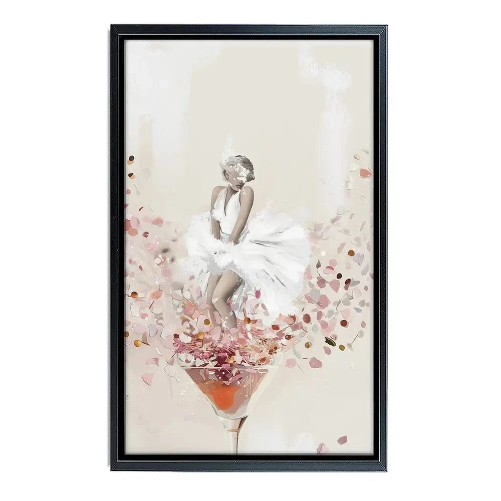Martini Marilyn Canvas Print Martini Marilyn Canvas Print wall art product Isabella Karolewicz