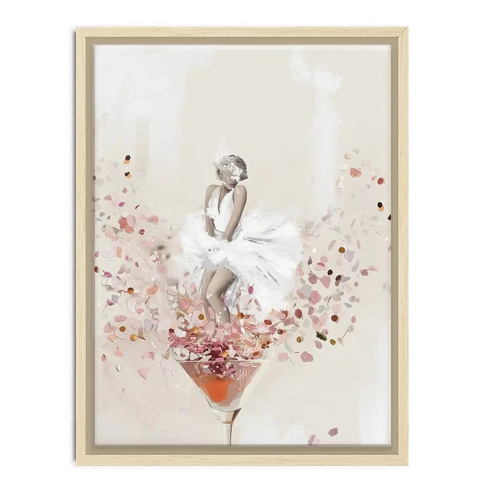 Martini Marilyn Canvas Print Martini Marilyn Canvas Print wall art product Isabella Karolewicz