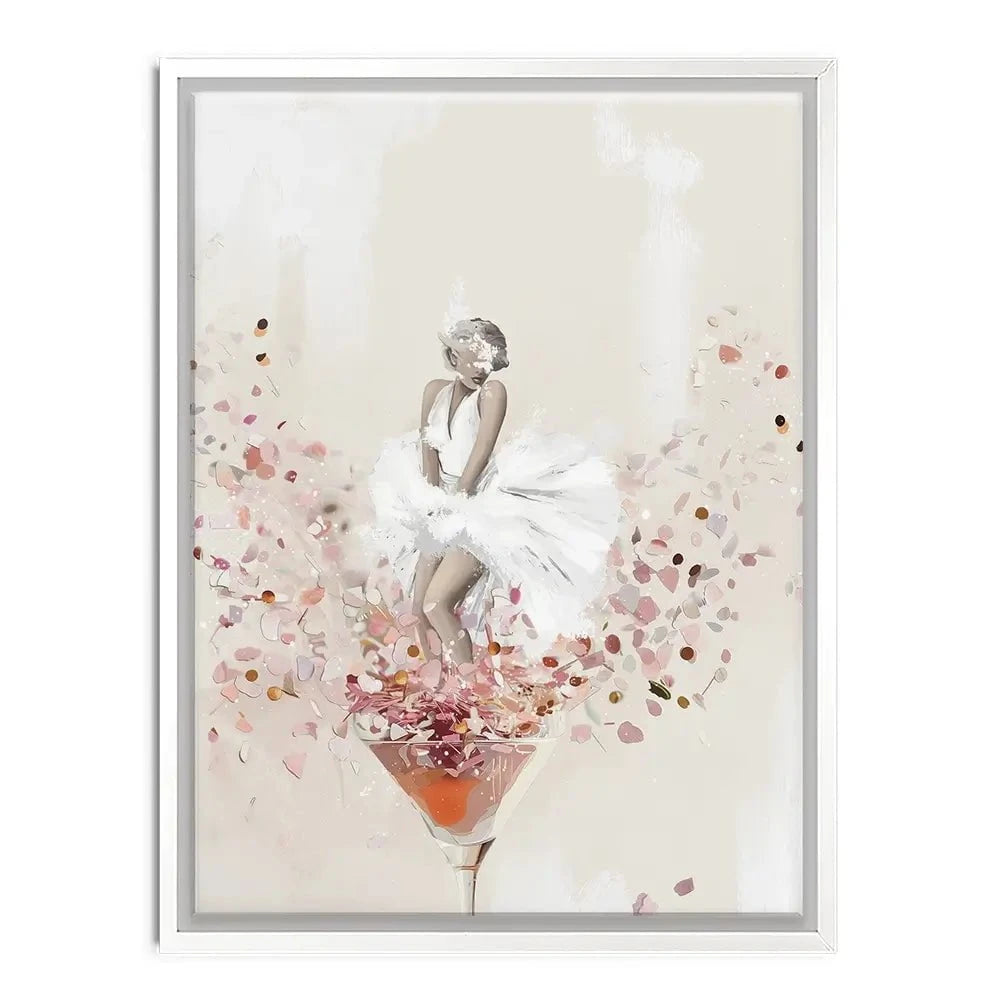 Martini Marilyn Canvas Print Martini Marilyn Canvas Print wall art product Isabella Karolewicz