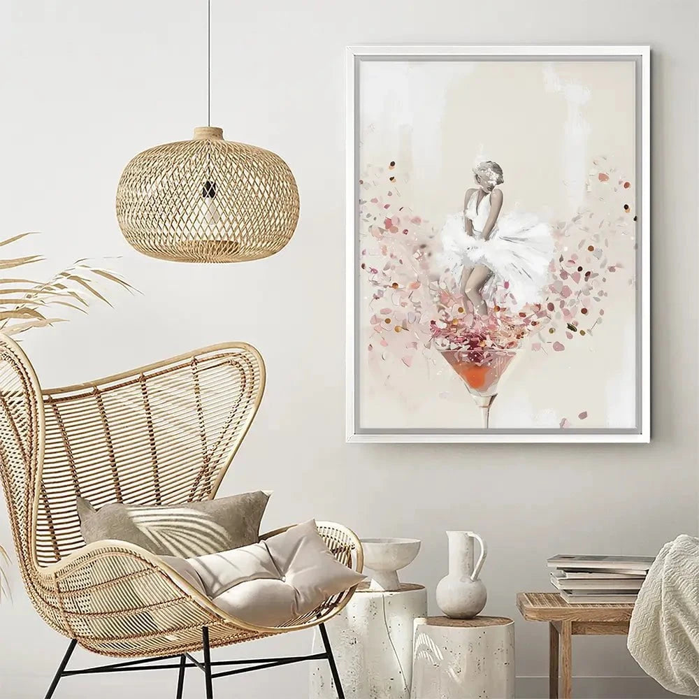 Martini Marilyn Canvas Print Martini Marilyn Canvas Print wall art product Isabella Karolewicz
