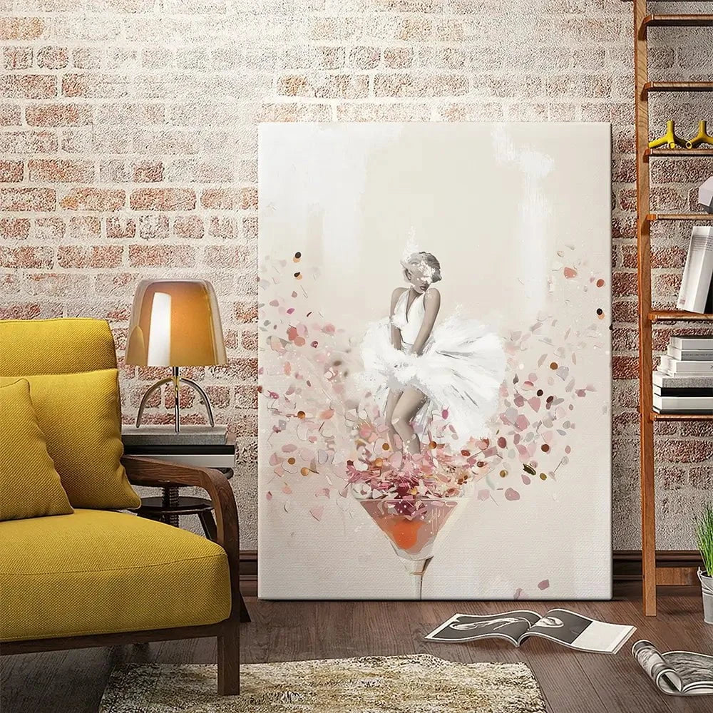 Martini Marilyn Canvas Print Martini Marilyn Canvas Print wall art product Isabella Karolewicz