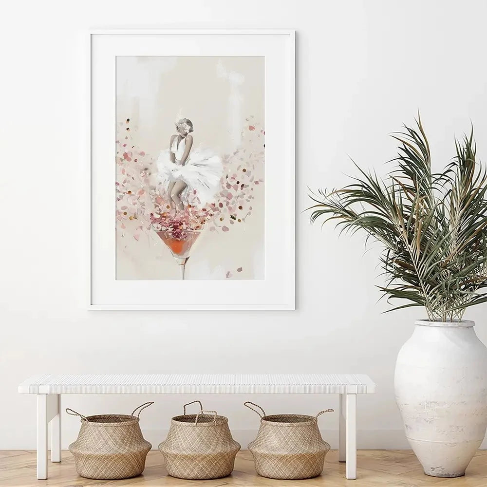Martini Marilyn Framed Art Print Martini Marilyn Framed Art Print wall art product Isabella Karolewicz