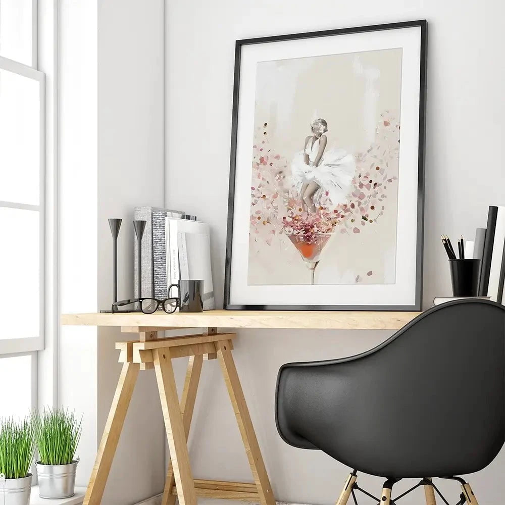 Martini Marilyn Framed Art Print Martini Marilyn Framed Art Print wall art product Isabella Karolewicz