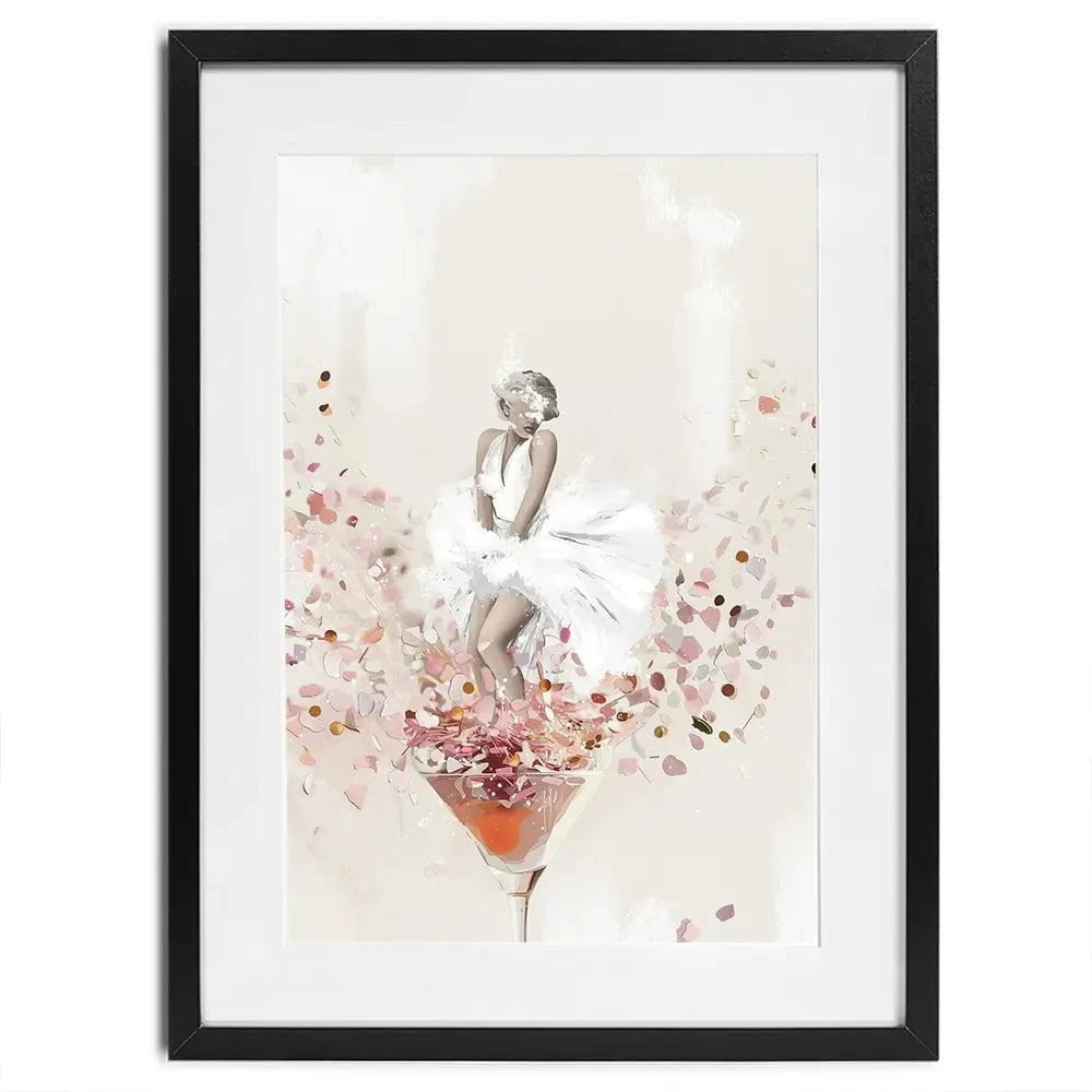 Martini Marilyn Framed Art Print Martini Marilyn Framed Art Print wall art product Isabella Karolewicz