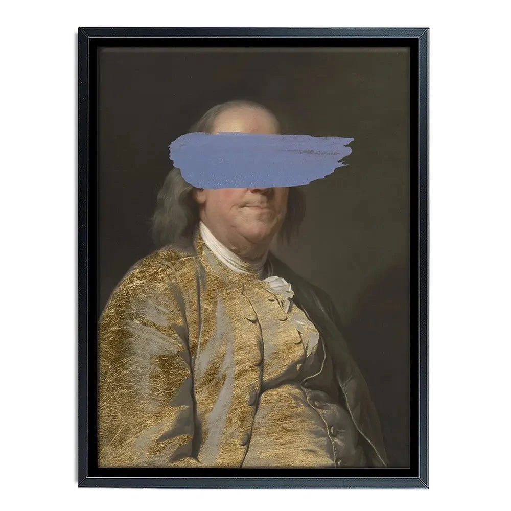 Masked Franklin Canvas Print Masked Franklin Canvas Print wall art product Jennifer Goldberger