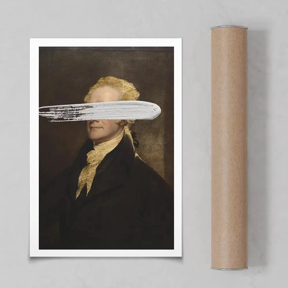Masked Hamilton Art Print Masked Hamilton Art Print wall art product Jennifer Goldberger