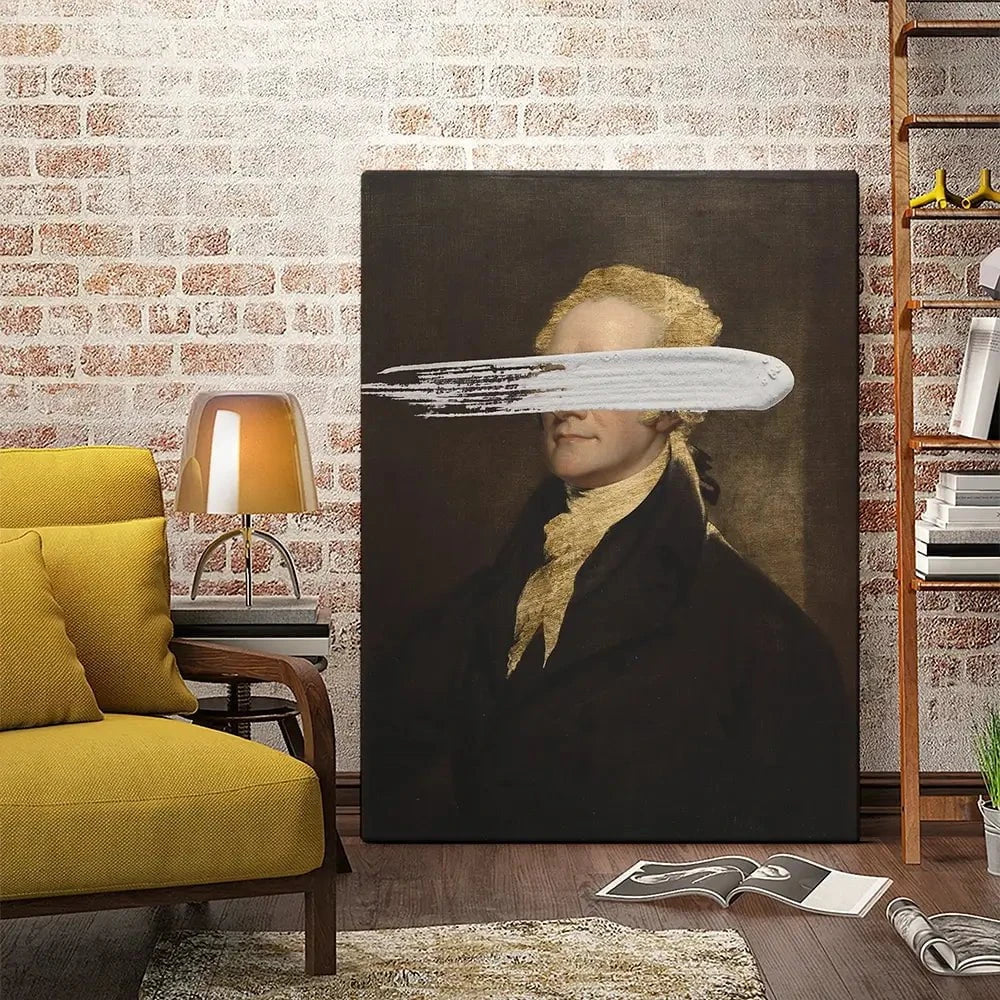 Masked Hamilton Canvas Print Masked Hamilton Canvas Print wall art product Jennifer Goldberger
