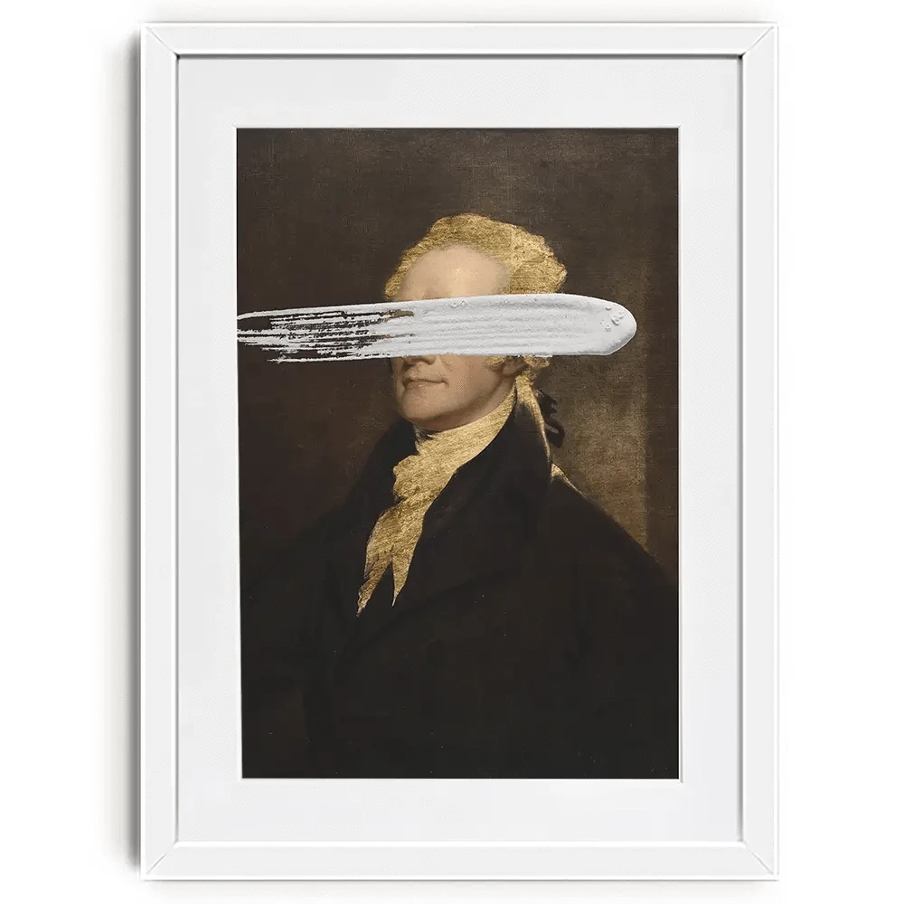 Masked Hamilton Framed Art Print Masked Hamilton Framed Art Print wall art product Jennifer Goldberger