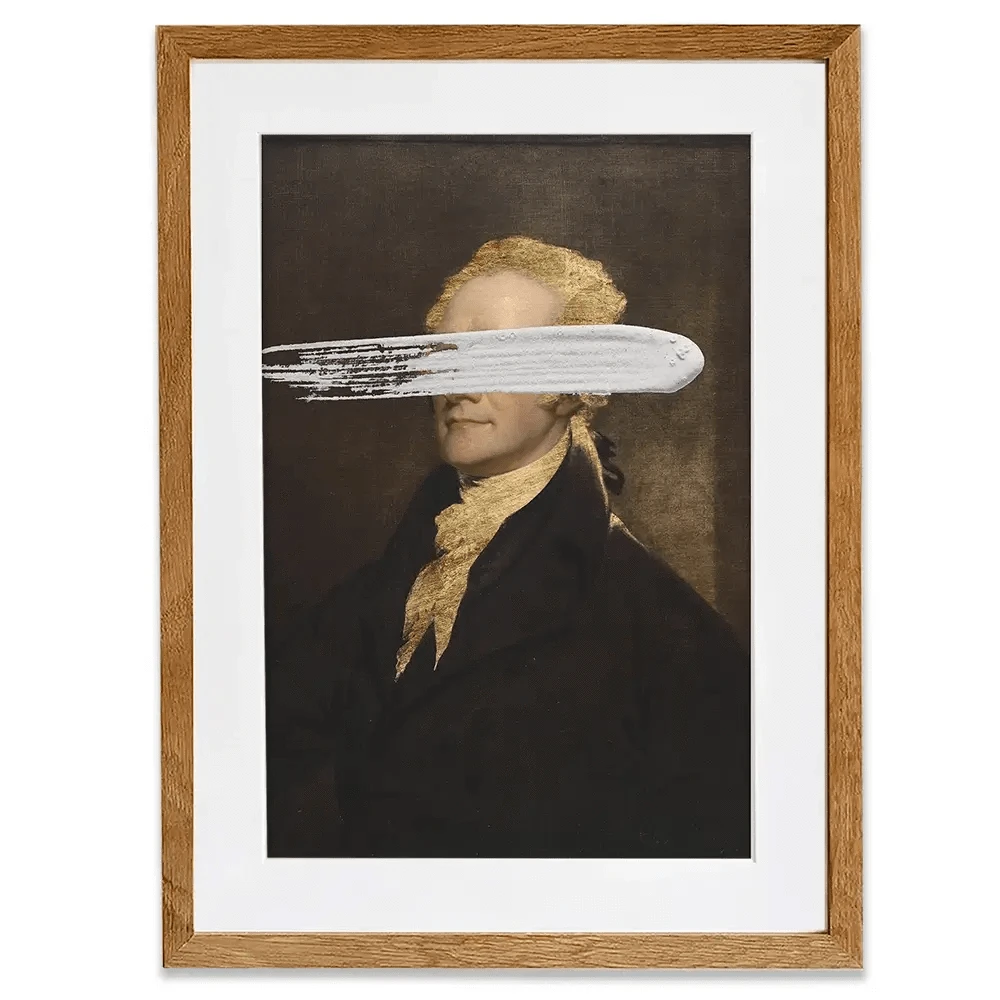 Masked Hamilton Framed Art Print Masked Hamilton Framed Art Print wall art product Jennifer Goldberger
