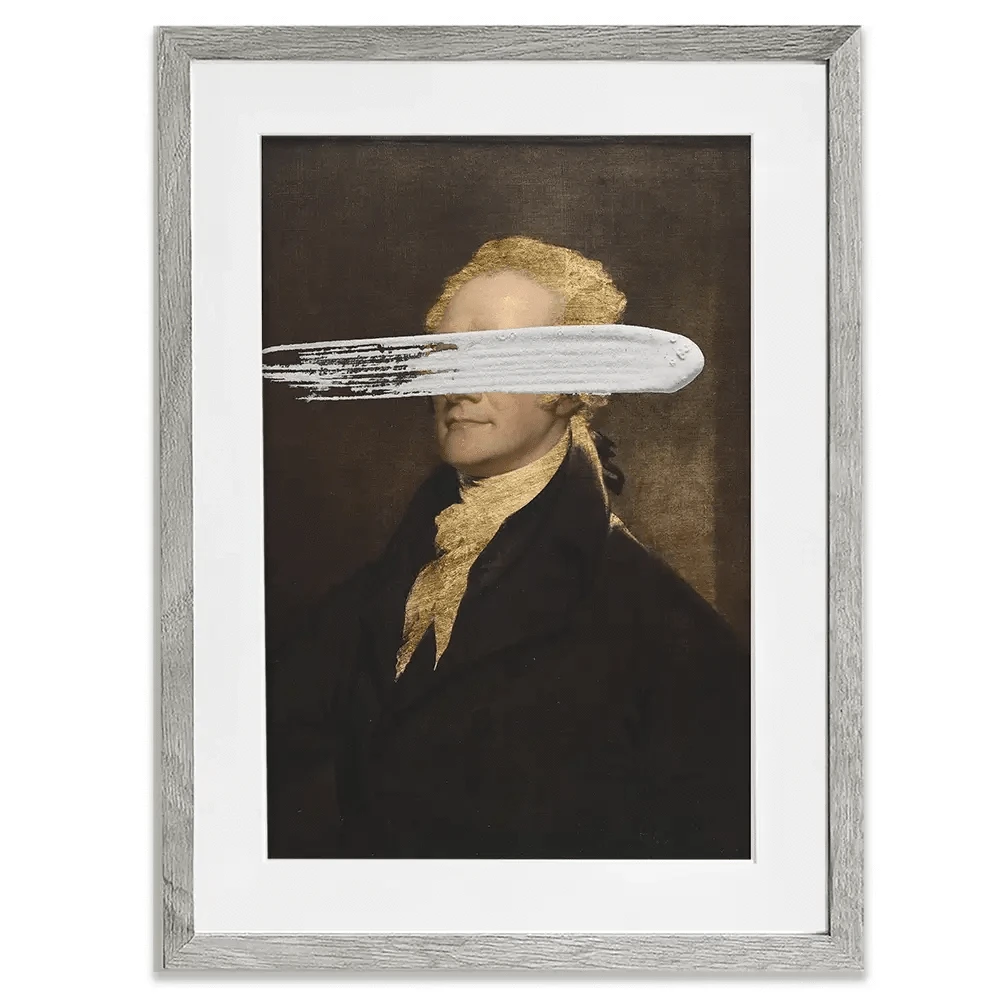 Masked Hamilton Framed Art Print Masked Hamilton Framed Art Print wall art product Jennifer Goldberger