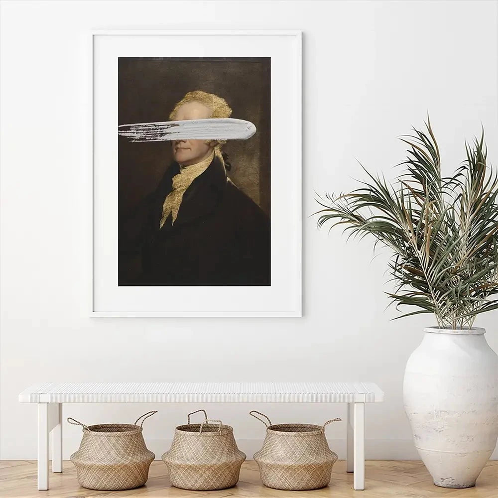 Masked Hamilton Framed Art Print Masked Hamilton Framed Art Print wall art product Jennifer Goldberger