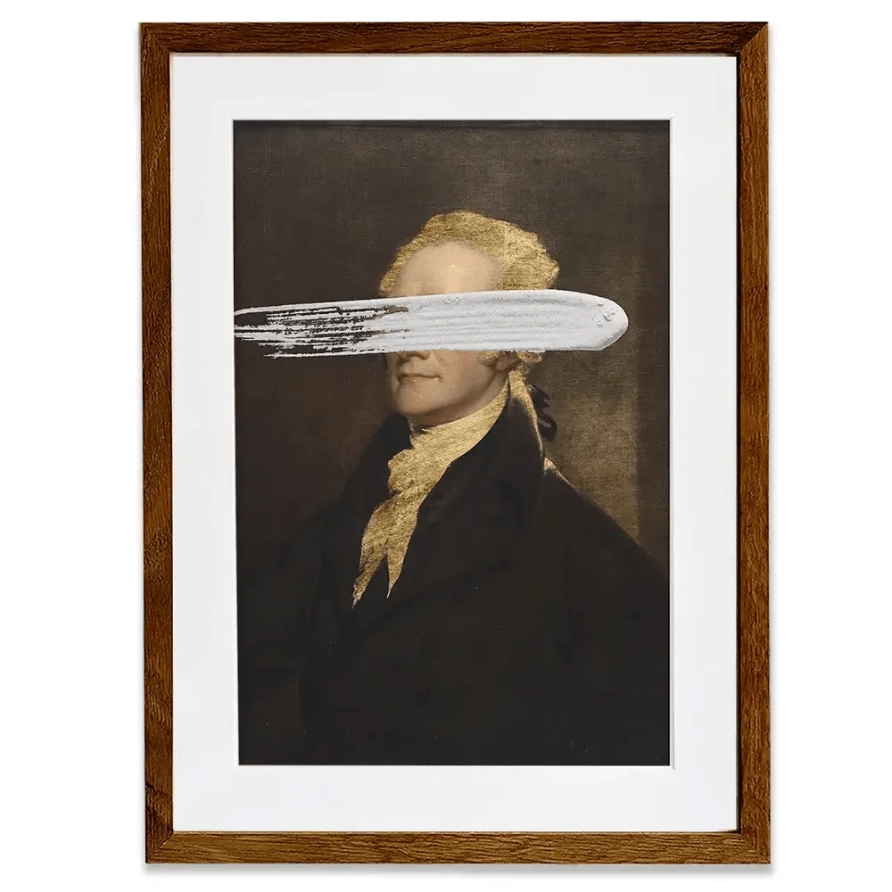 Masked Hamilton Framed Art Print Masked Hamilton Framed Art Print wall art product Jennifer Goldberger
