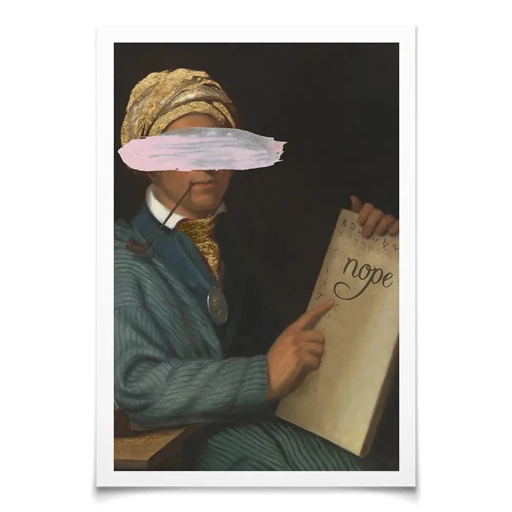 Masked Sequoyah Art Print Masked Sequoyah Art Print wall art product Jennifer Goldberger