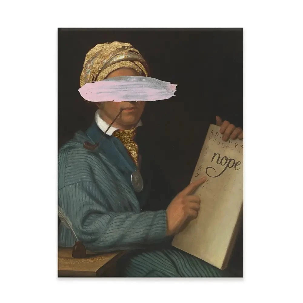 Masked Sequoyah Canvas Print Masked Sequoyah Canvas Print wall art product Jennifer Goldberger