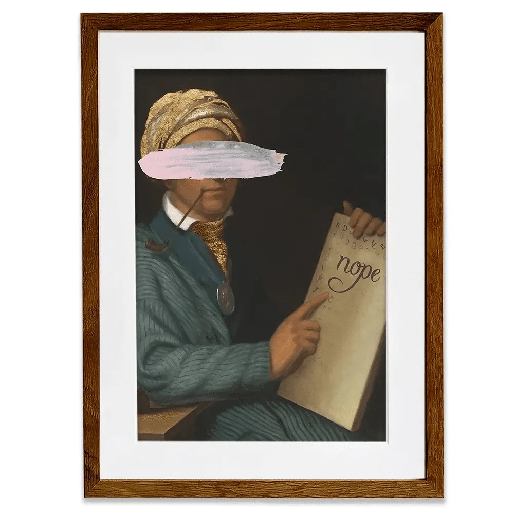 Masked Sequoyah Framed Art Print Masked Sequoyah Framed Art Print wall art product Jennifer Goldberger