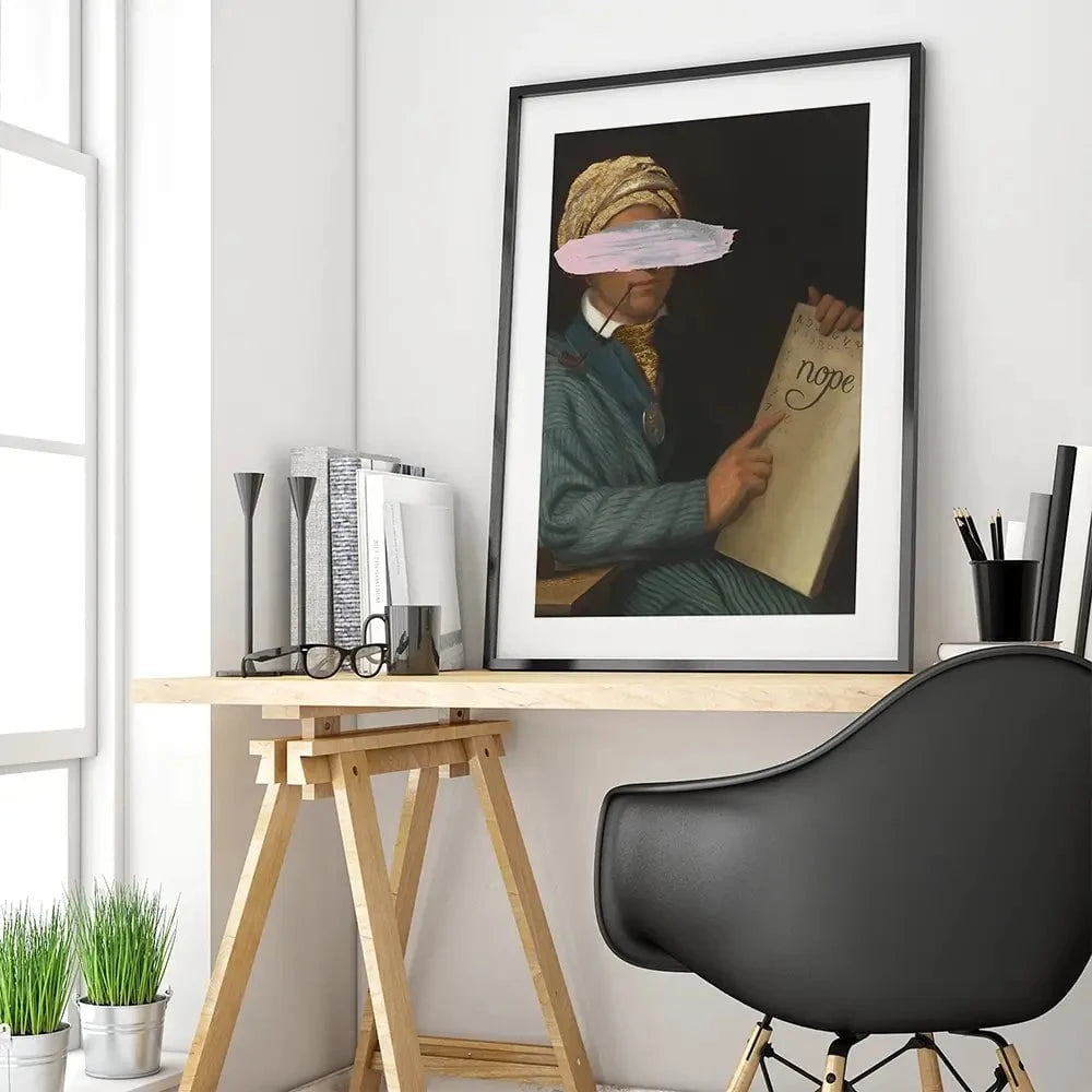 Masked Sequoyah Framed Art Print Masked Sequoyah Framed Art Print wall art product Jennifer Goldberger
