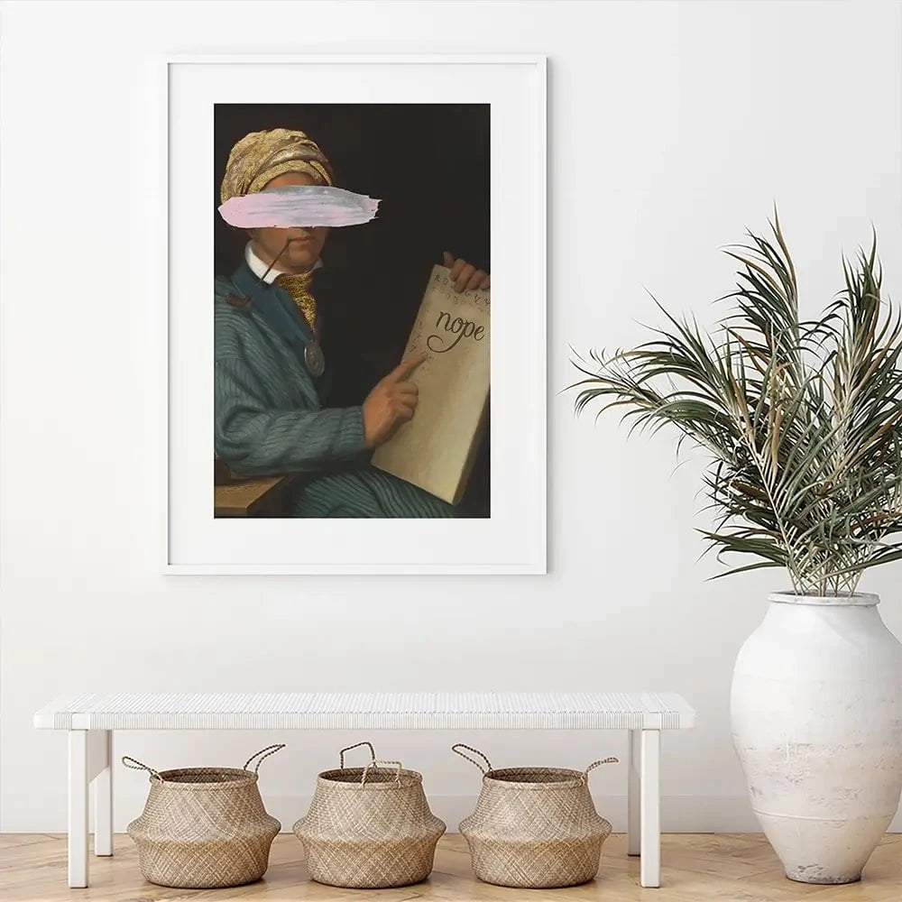Masked Sequoyah Framed Art Print Masked Sequoyah Framed Art Print wall art product Jennifer Goldberger