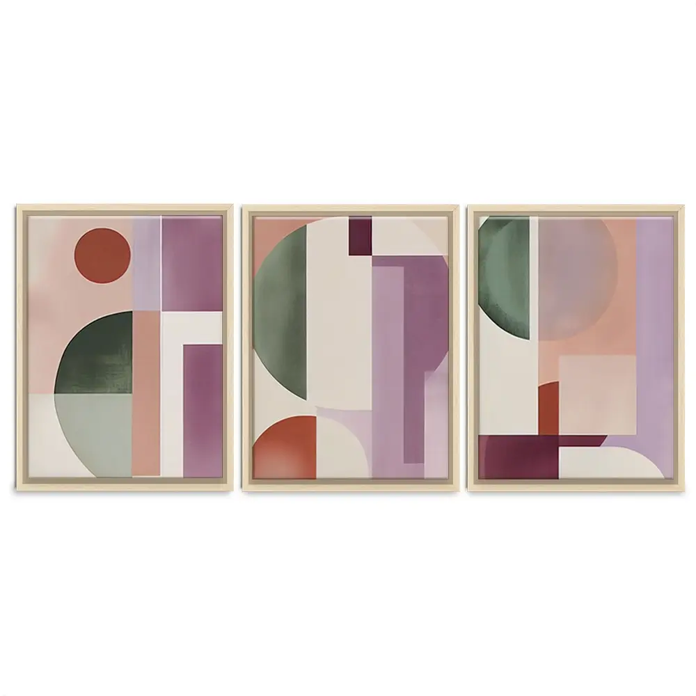 Mauve Mystery Trio Canvas Print Mauve Mystery Trio Canvas Print wall art product Art Print Shop