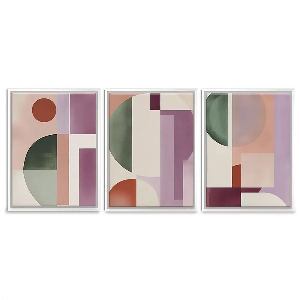 Mauve Mystery Trio Canvas Print Mauve Mystery Trio Canvas Print wall art product Art Print Shop