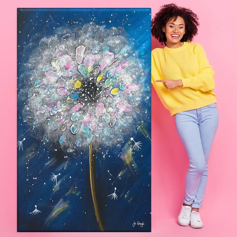 May All Your Wishes Come True Oversized Canvas Print May All Your Wishes Come True Oversized Canvas Print wall art product Jo Gough
